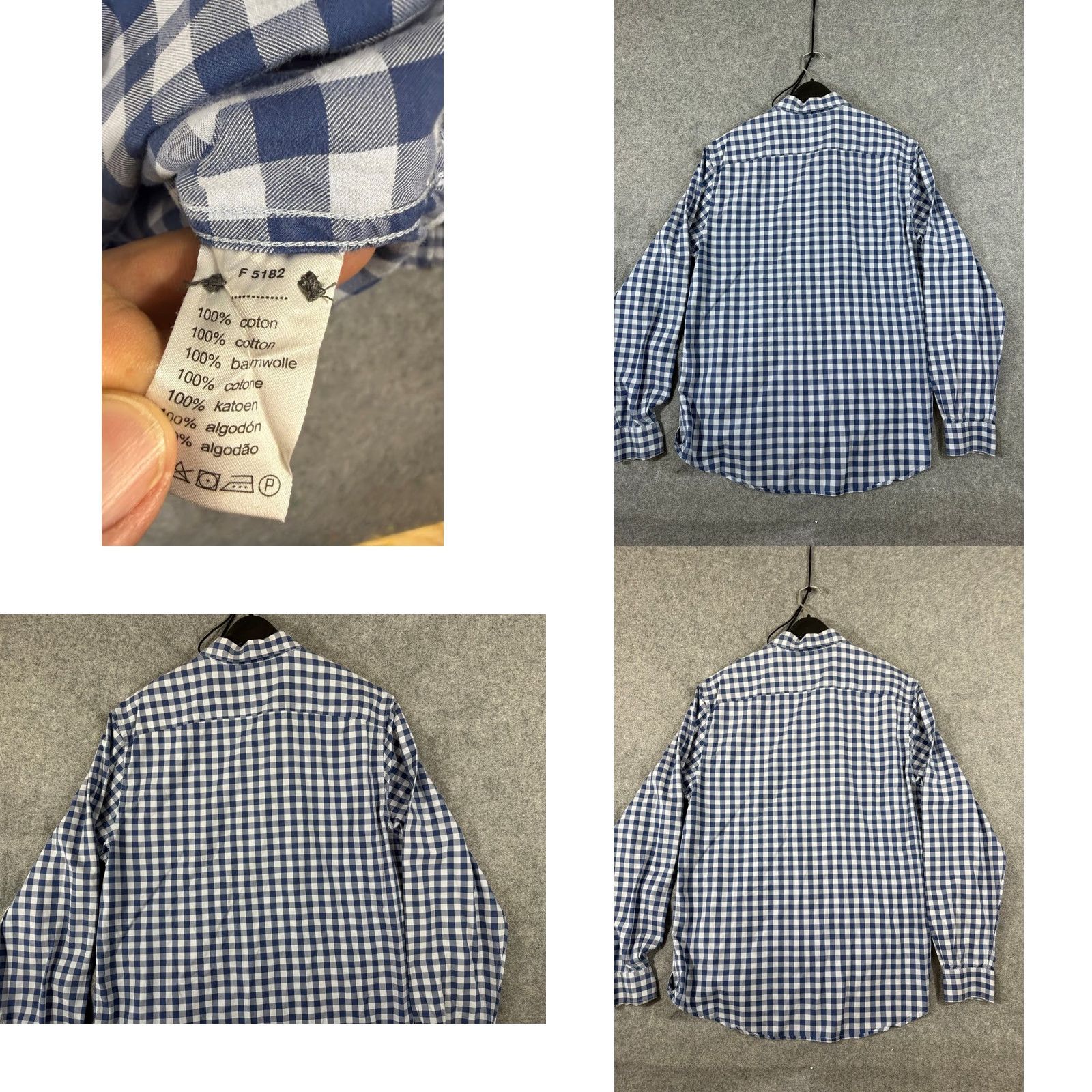 Lacoste Lacoste Shirt Mens Medium 42 Blue White Checked Modern Fit Button-Up Long Sleeve Size US M / EU 48-50 / 2 - 8 Thumbnail