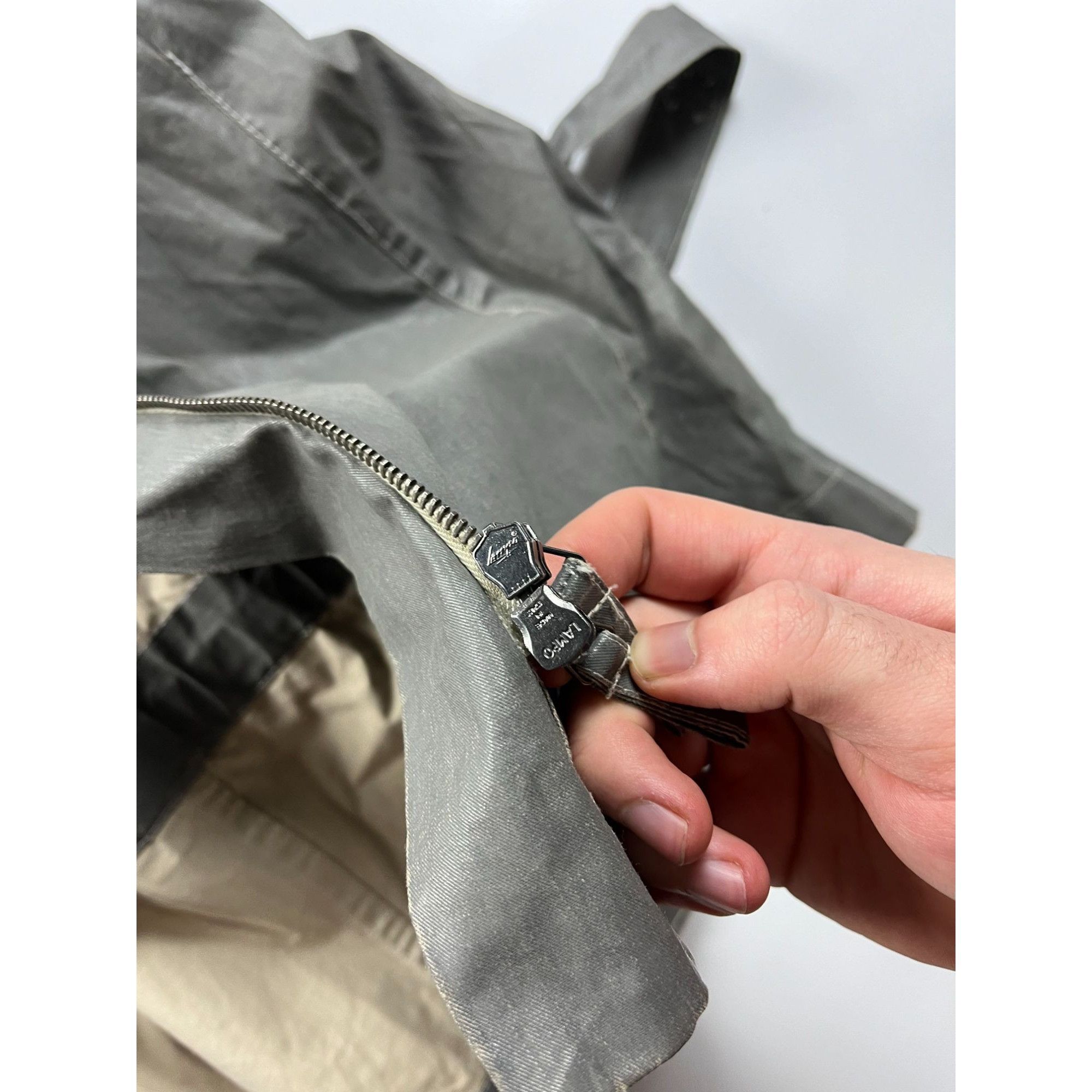 Annette Gortz Annette Görtz Gray & Beige Zip-Up RainJacket Size M / US 6-8 / IT 42-44 - 4 Thumbnail