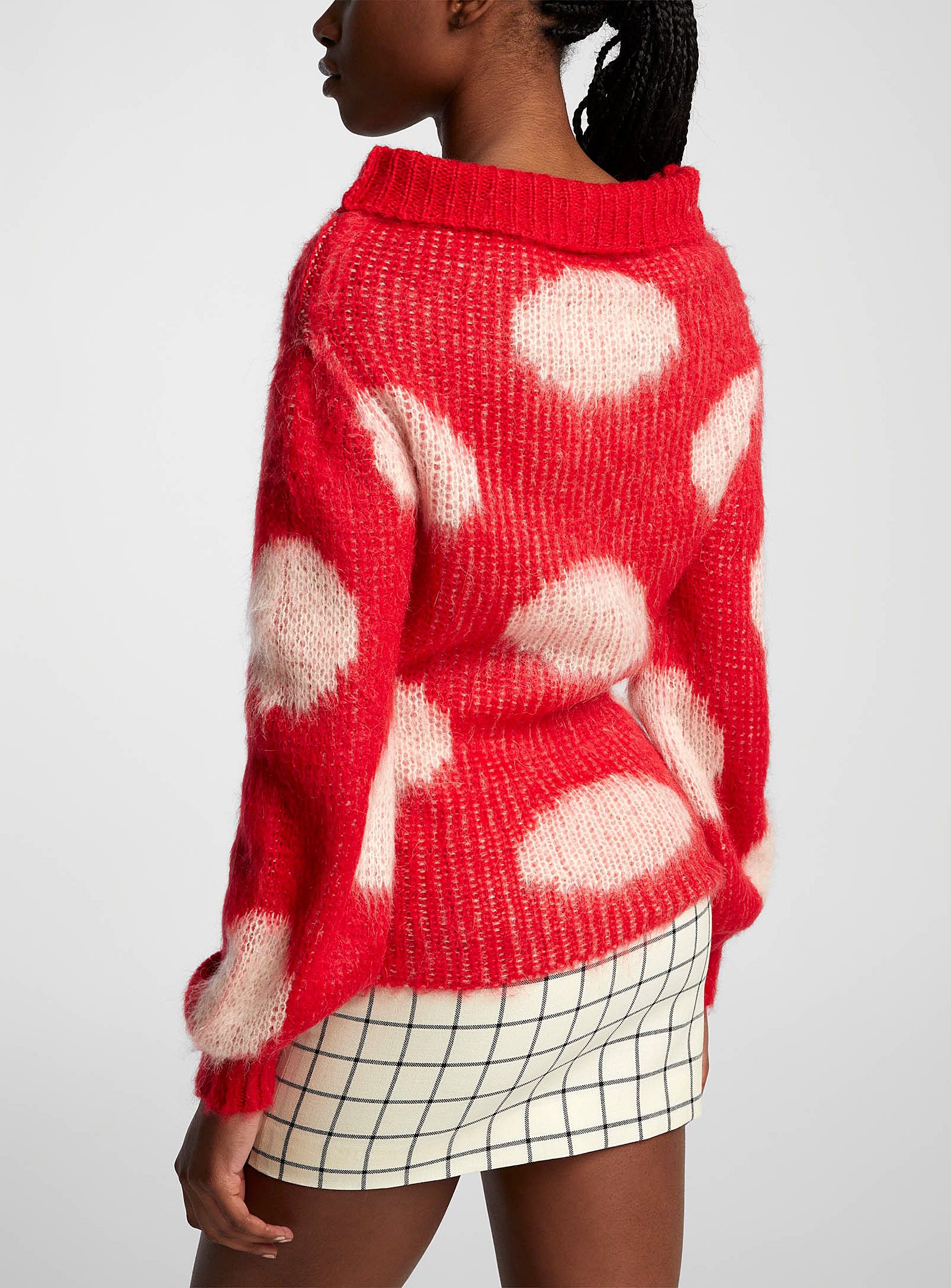 Marni BNWT AW23 MARNI BRUSHED DOTS FUZZY WUZZY SWEATER 40 Size S / US 4 / IT 40 - 11 Thumbnail