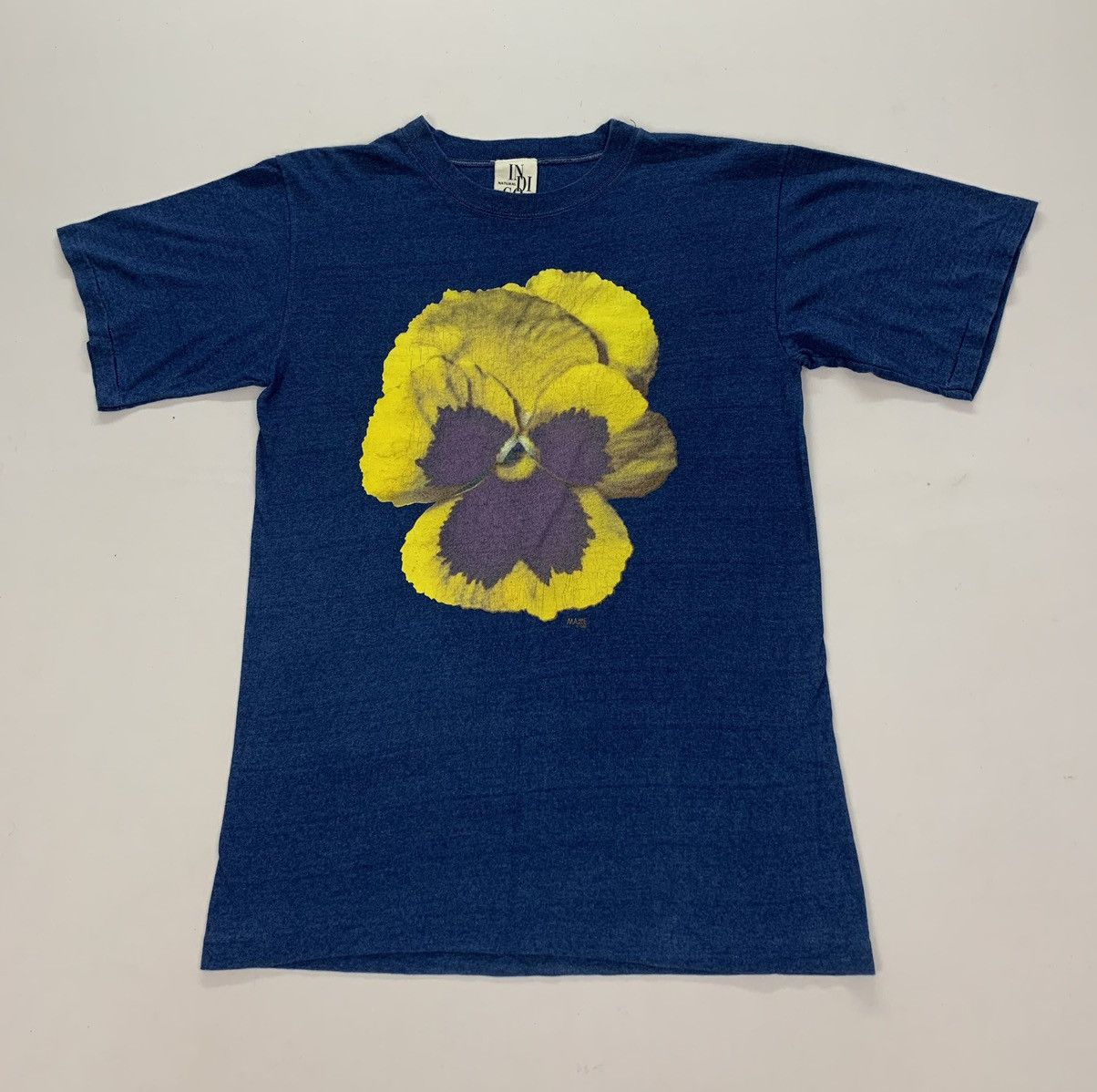 Indigo × Vintage Dope🔥NATURAL Indigo tee shirt By Maze Size US S / EU 44-46 / 1 - 2 Thumbnail
