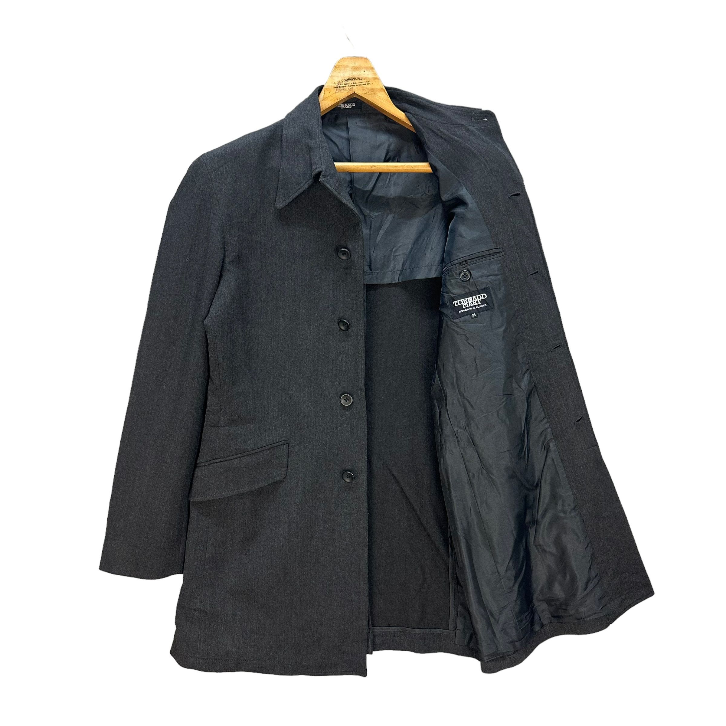 ジャケット・アウター Tornado mart velour black long coat Vintage TORNADO MART Made in Japan Black Velvet Jacket Avant