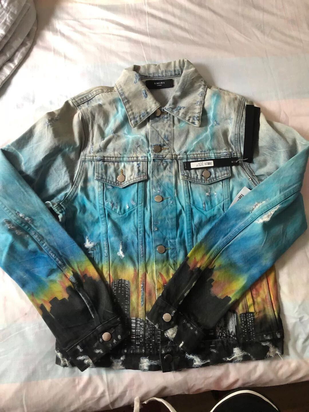 Amiri amiri classic color-blocked destroyer jacket Size US M / EU 48-50 / 2 - 1 Thumbnail