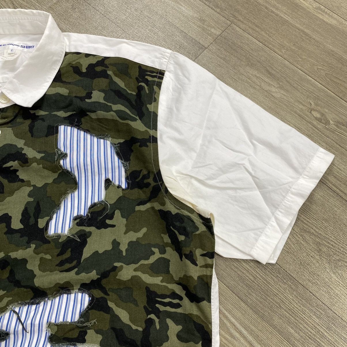 Comme des Garcons SHIRT 🇯🇵SS16 Comme des Garcons Tshirt CDG Patchwork Shirt Designer Size US L / EU 52-54 / 3 - 9 Thumbnail