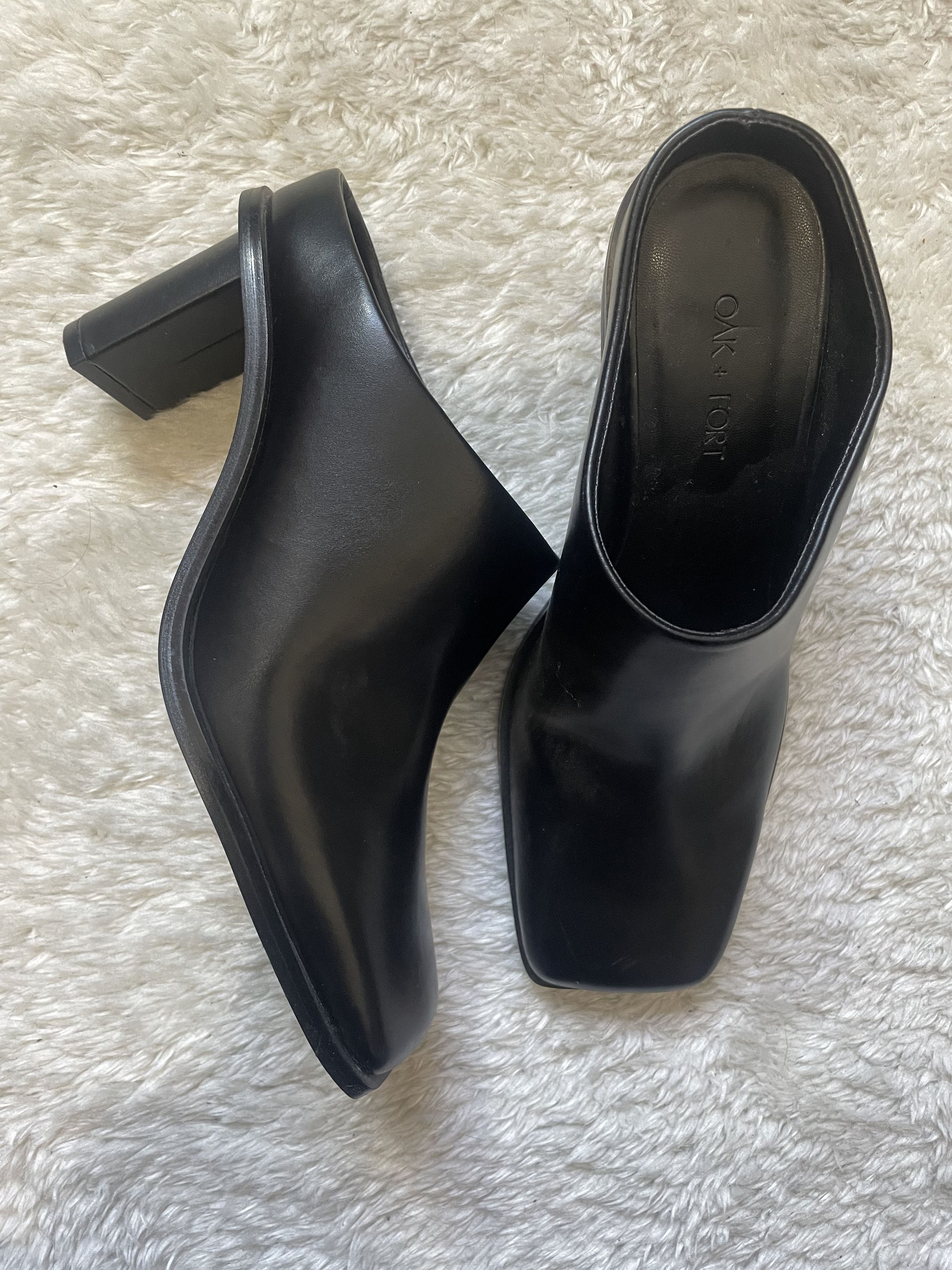 Oak + Fort Heeled Square Toe Mule Size US 5 / IT 35 - 1 Thumbnail