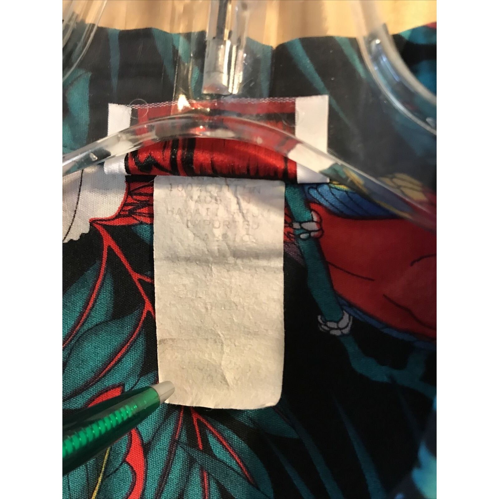 Other Malihini VTG Mens L Parrot Black Green Floral Hawaiian Shirt Size US L / EU 52-54 / 3 - 4 Thumbnail