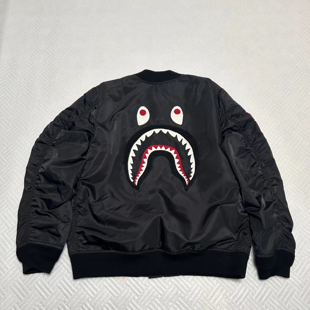 Bape BAPE SHARK MA-1 JACKET Size US L / EU 52-54 / 3 - 7 Thumbnail