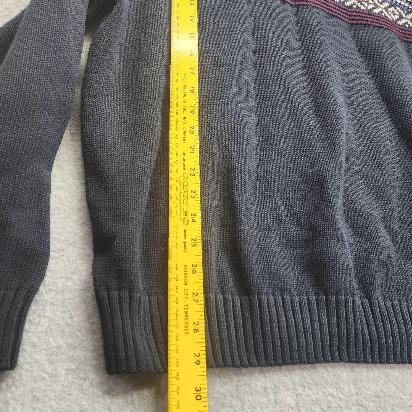 Chaps Chaps Men’s L Pullover Sweater Long Sleeve 1/4 Button Up Knit Cotton Polyester Blue Crew Neck Casual Winter Vintage: No Size US L / EU 52-54 / 3 - 4 Thumbnail