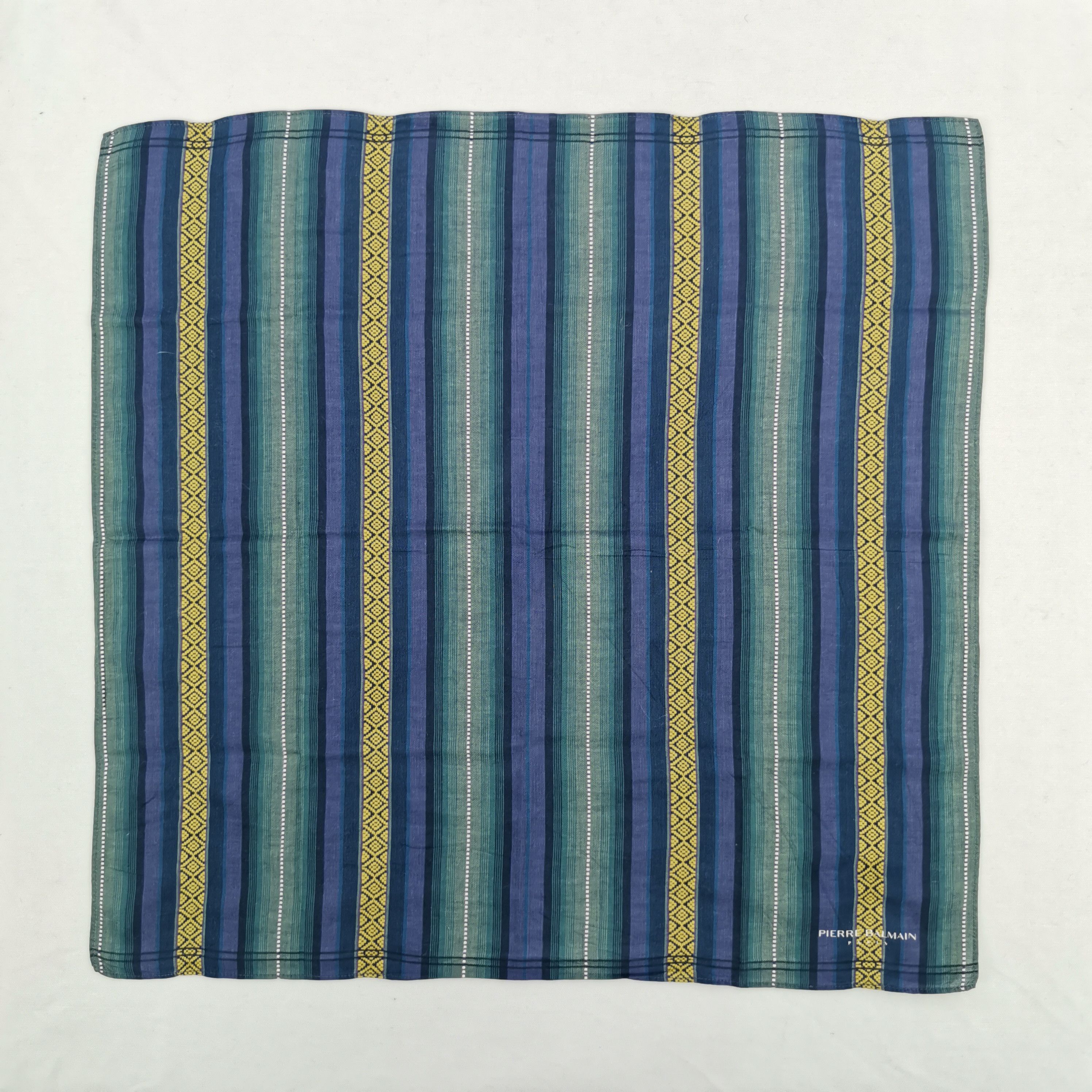 Vintage Pierre Balmain Handkerchief Silk Scarf Luxury Neckerchief Size ONE SIZE - 2 Thumbnail