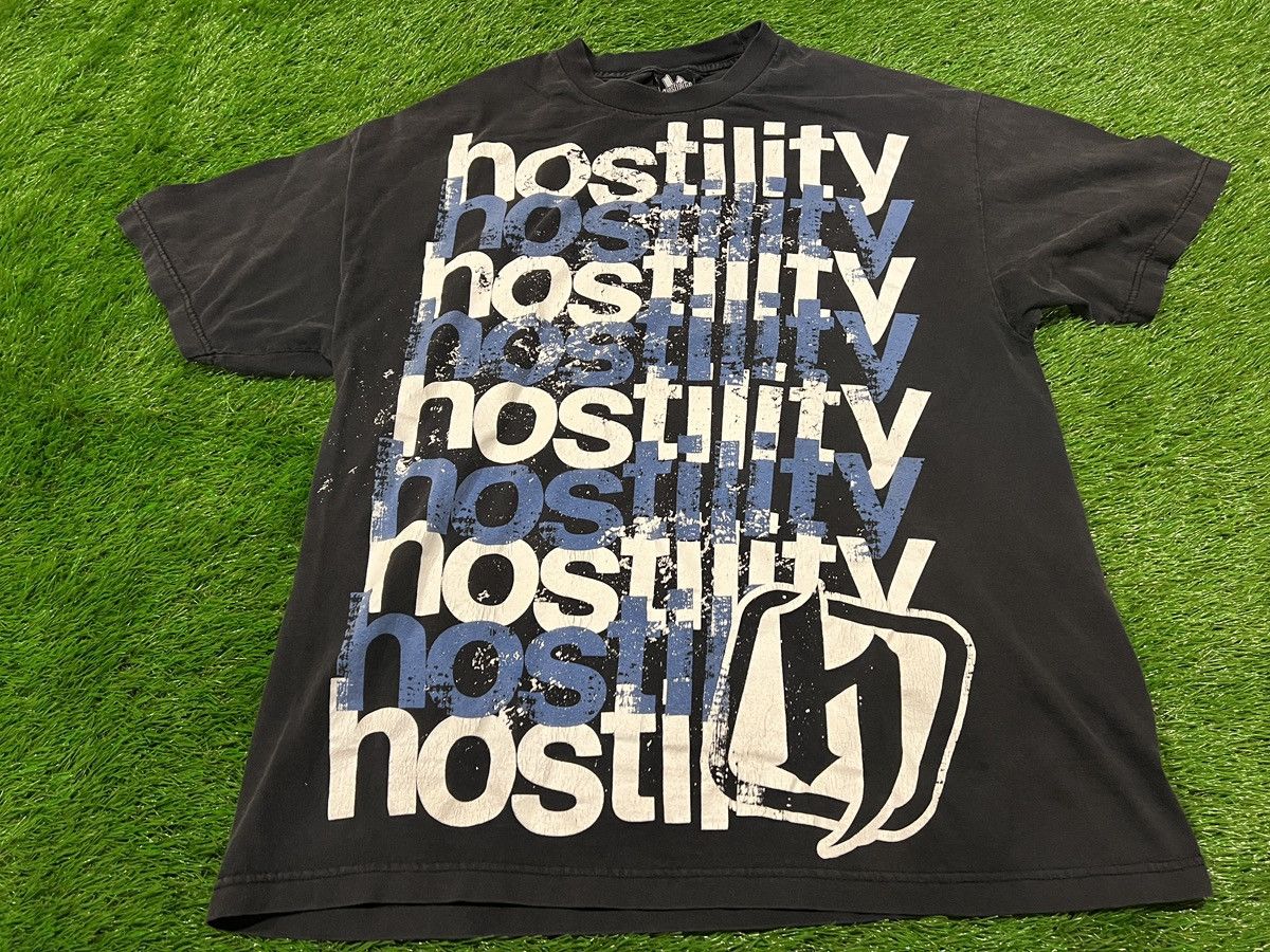 Vintage Vintage Y2K Hostility Spell Out Logo AOP All Over Print Size US XL / EU 56 / 4 - 1 Thumbnail