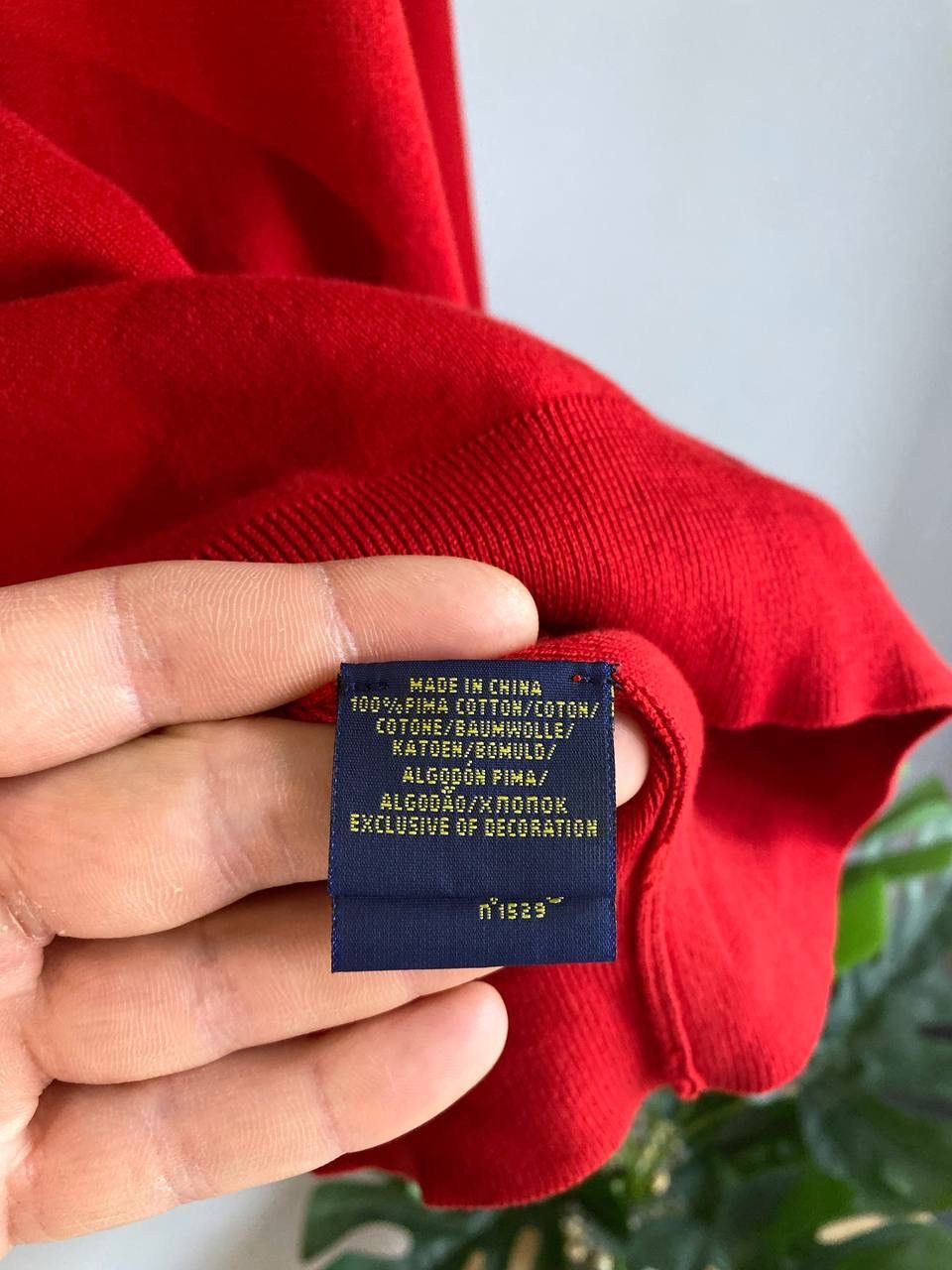 Polo Ralph Lauren Polo Ralph Lauren Men's V-Neck Red Knit Jumper Sweater, XL Size US XL / EU 56 / 4 - 16 Thumbnail