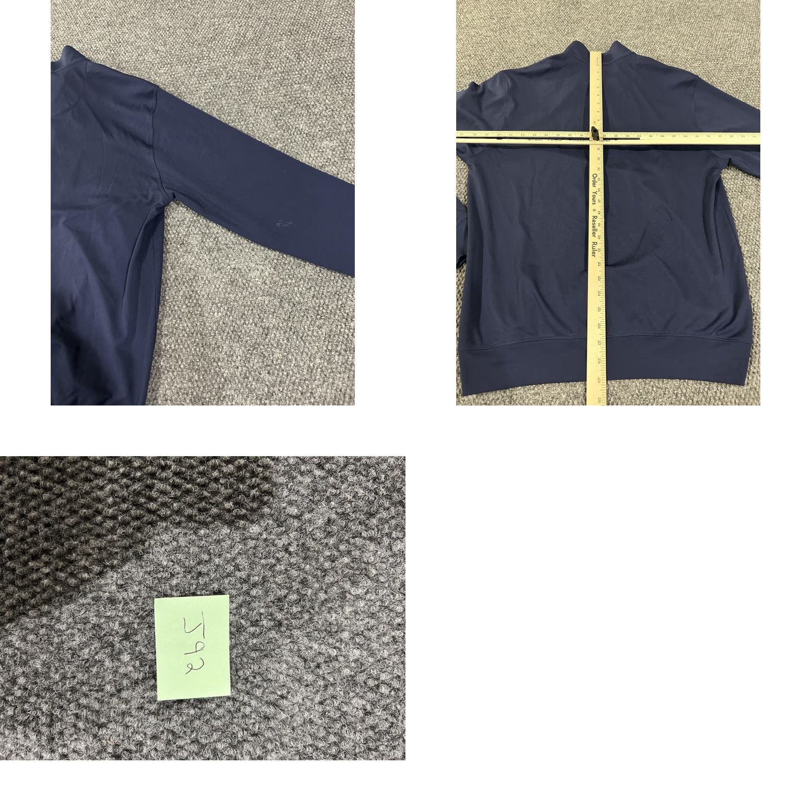 Vintage Donald Ross Sweatshirt Mens Medium Blue 1/4 Zip Golf Pullover Peter J Golueke Knit Polyester Mock Neck Zipper Logo Size US M / EU 48-50 / 2 - 8 Thumbnail