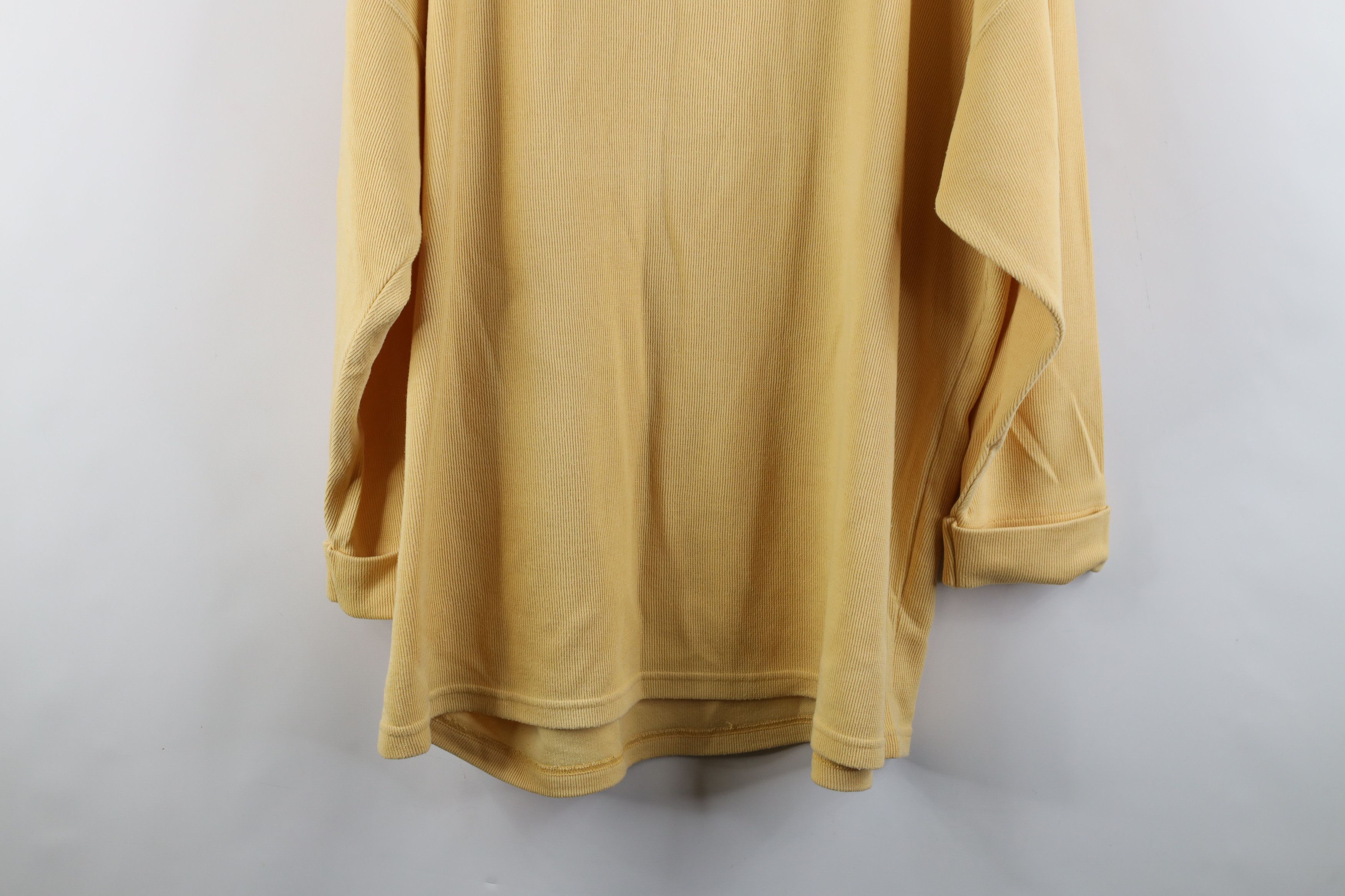 Express × Vintage Vintage 90s Express Ribbed Knit 3/4 Sleeve T-Shirt Yellow Size XL / US 12-14 / IT 48-50 - 12 Thumbnail