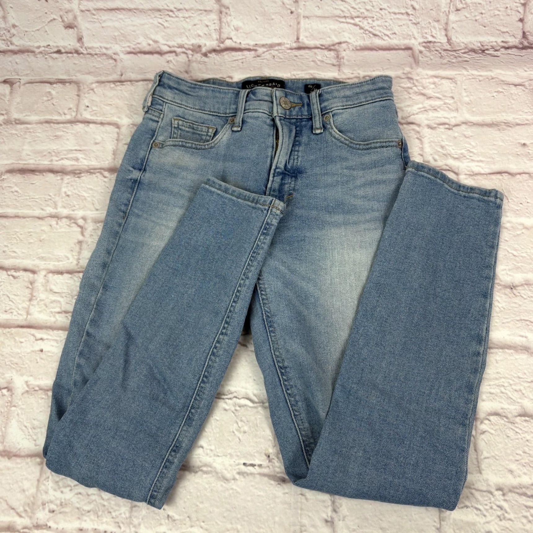Lucky Brand Lucky Brand Bridgette Skinny Jeans Womens 00/24 Light Wash High Rise Ankle Denim Size 24" / US 00 / IT 34 - 2 Thumbnail
