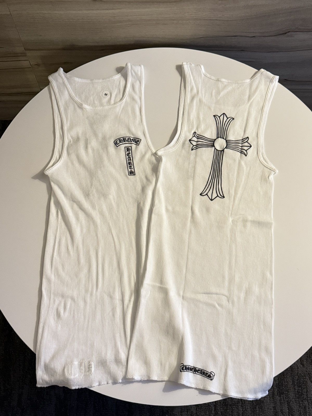 Chrome Hearts Tank Top White Big Cross