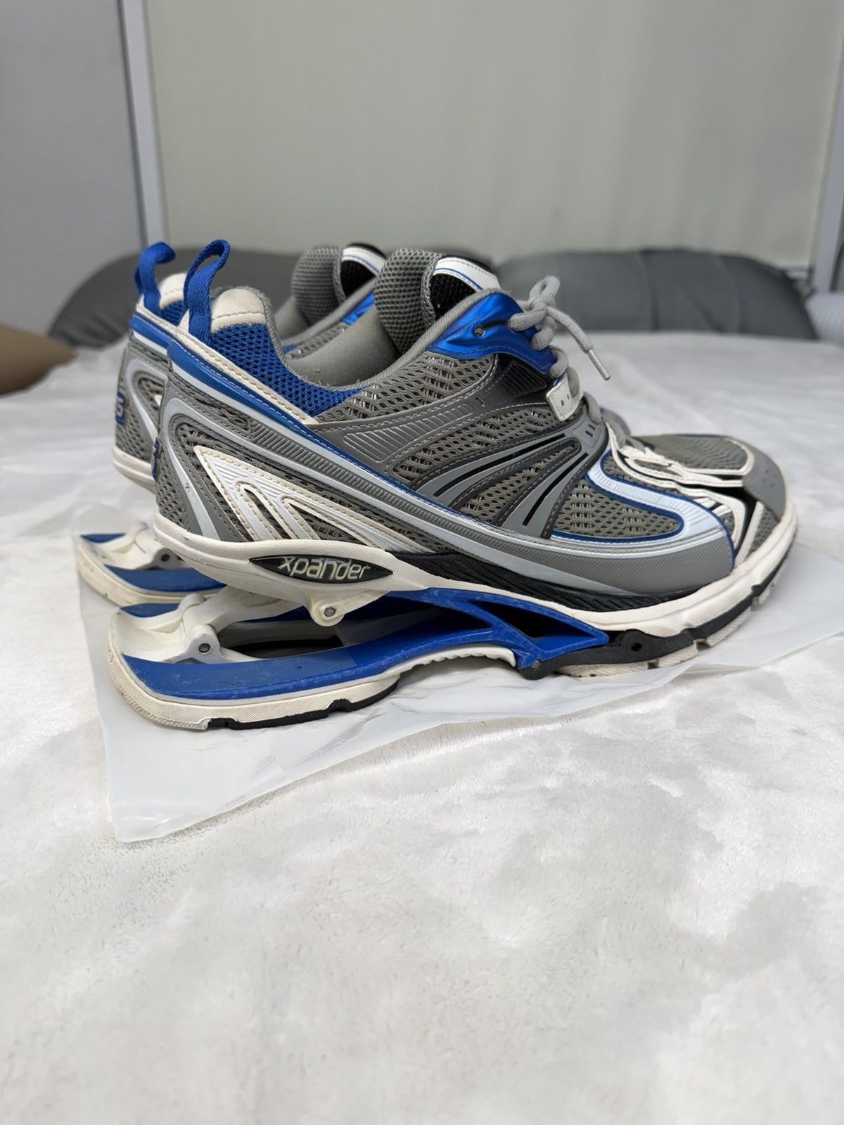 Balenciaga Balenciaga X-Pander ‘Blue Silver’ Size US 12 / EU 45 - 7 Thumbnail