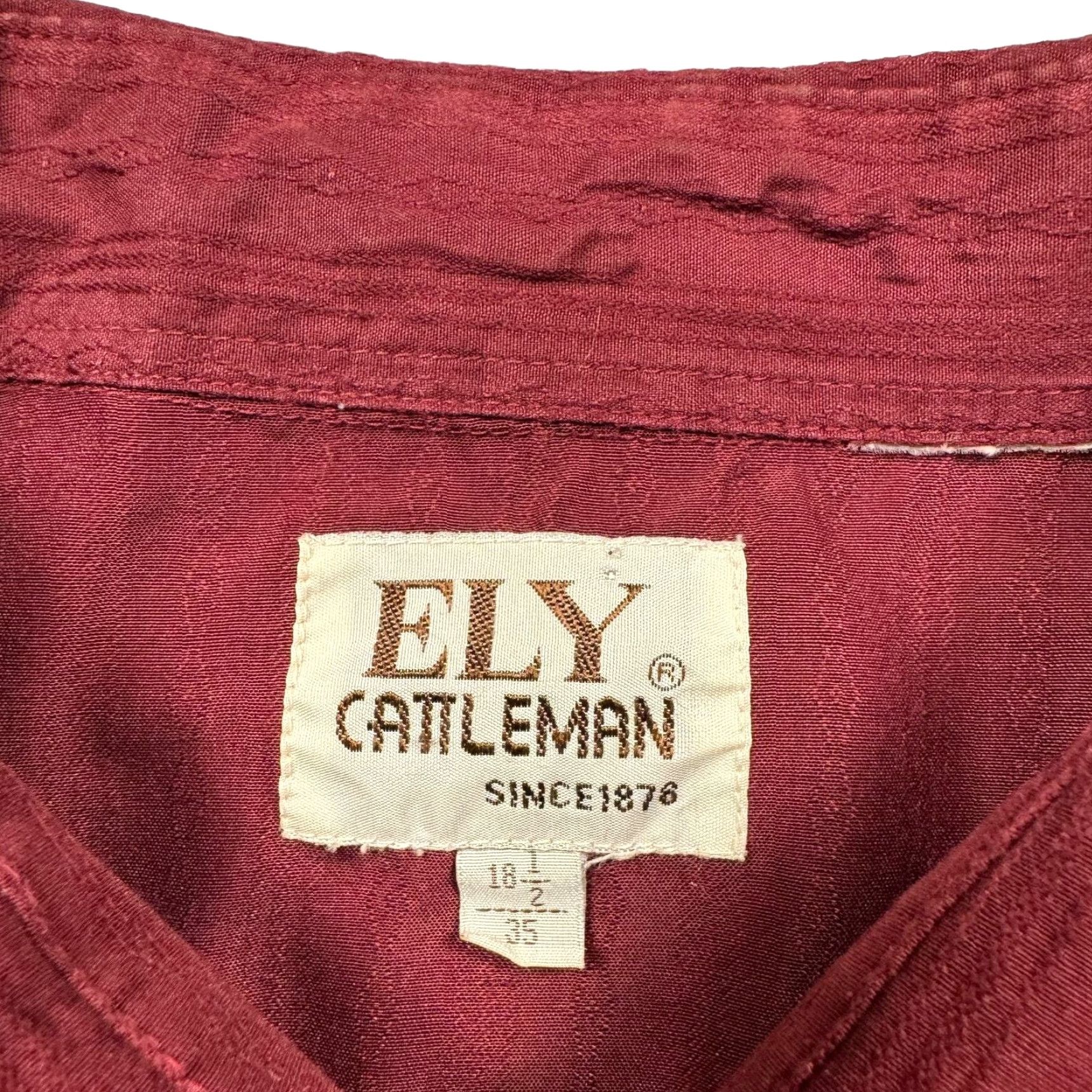 Vintage VINTAGE Ely Cattleman Pearl Snap Western Shirt Mens XXL Red Aztec Long Sleeve Shirt Size US XXL / EU 58 / 5 - 4 Thumbnail