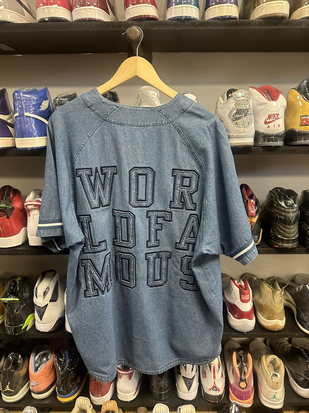 Supreme Supreme world famous denim jersey fall 22 xl new Size US XL / EU 56 / 4 - 9 Thumbnail
