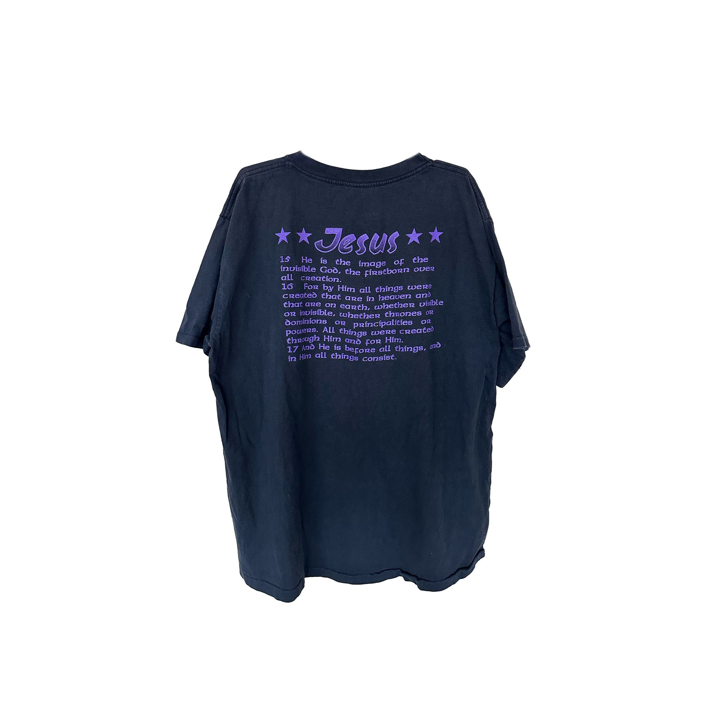 Vintage VINTAGE JESUS MASTER OF THE UNIVERSE TEE Size US XL / EU 56 / 4 - 2 Thumbnail