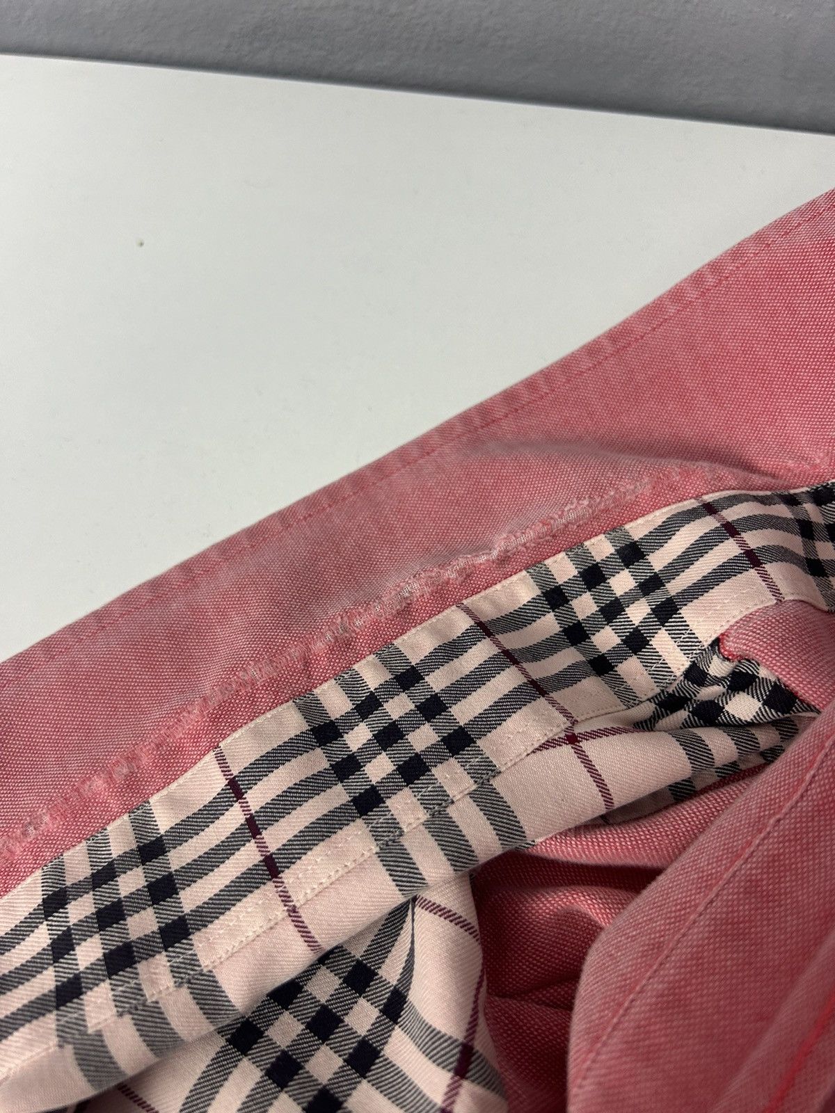 Burberry Burberry London Pink Button Down Shirt Nova Check Size US L / EU 52-54 / 3 - 11 Thumbnail