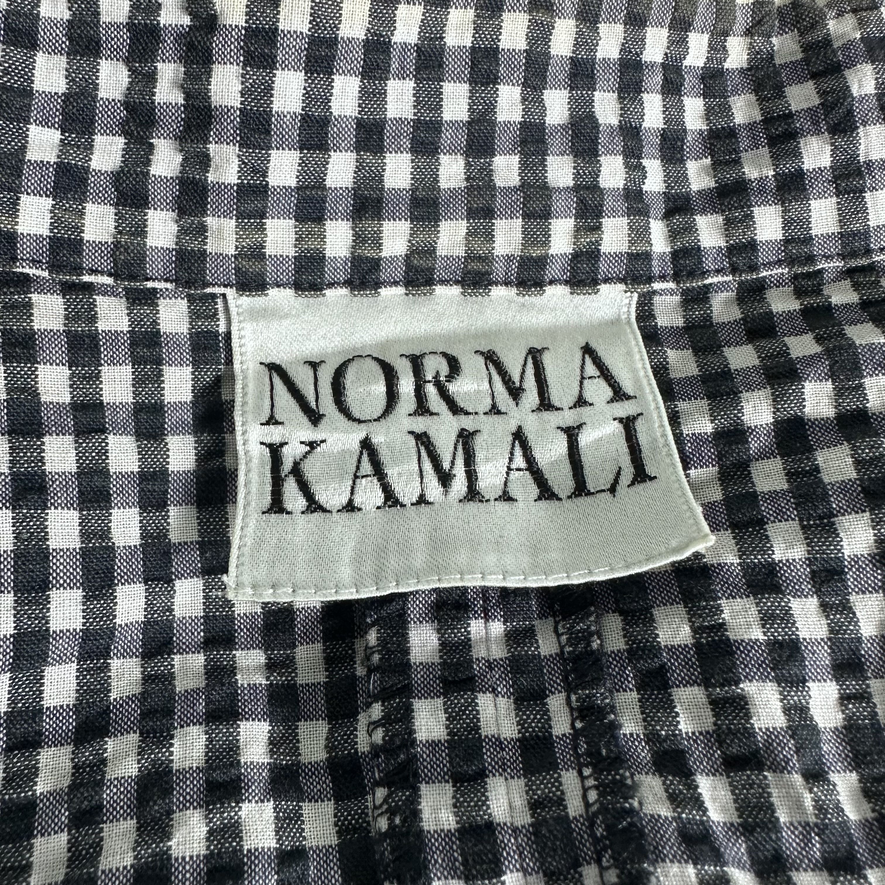 Designer 🔥RARE🔥Norma Kamali Italian Designer Plaid Blazer Jacket Size ONE SIZE - 4 Thumbnail