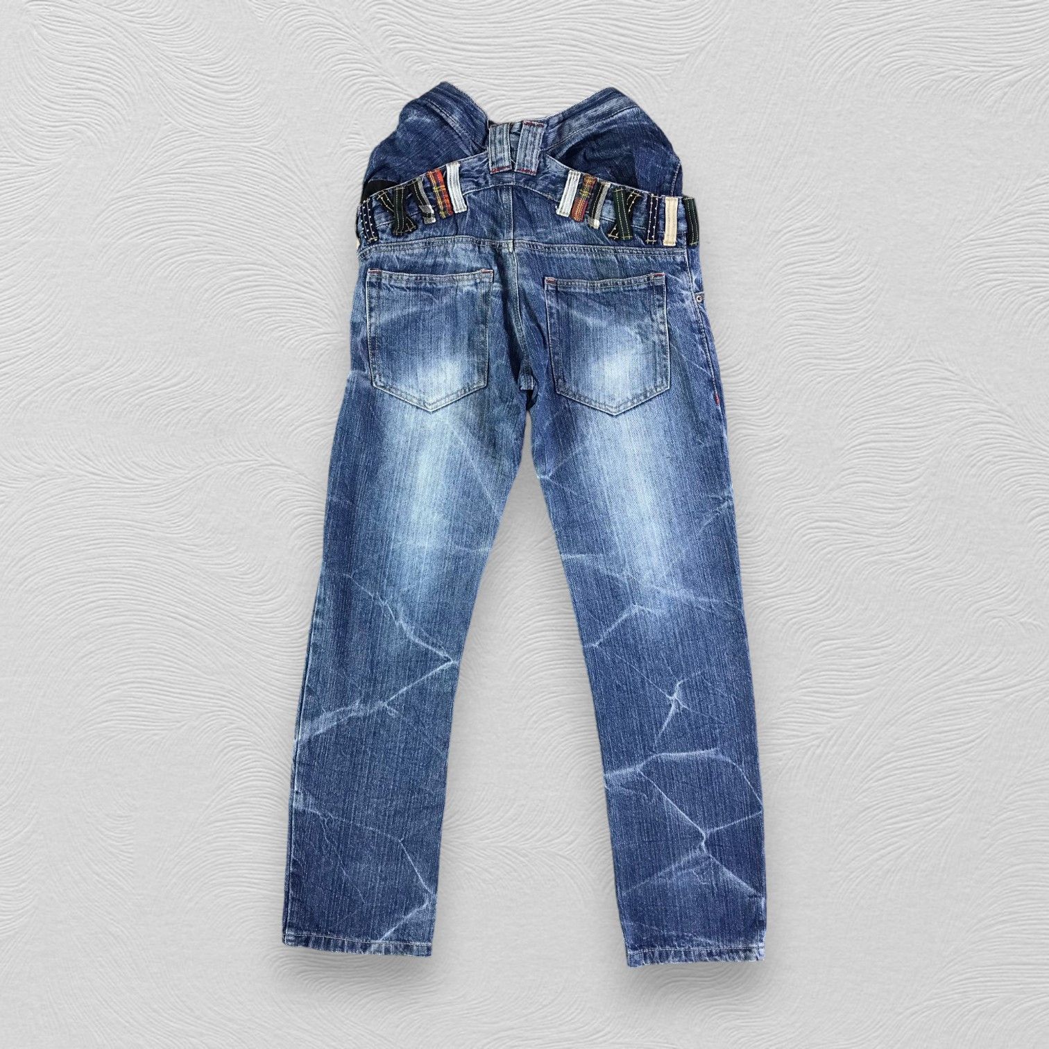 Japanese Brand Vintage Japanese Brand Faded Double Waist Jeans KJ1965 Size US 28 / EU 44 - 2 Thumbnail