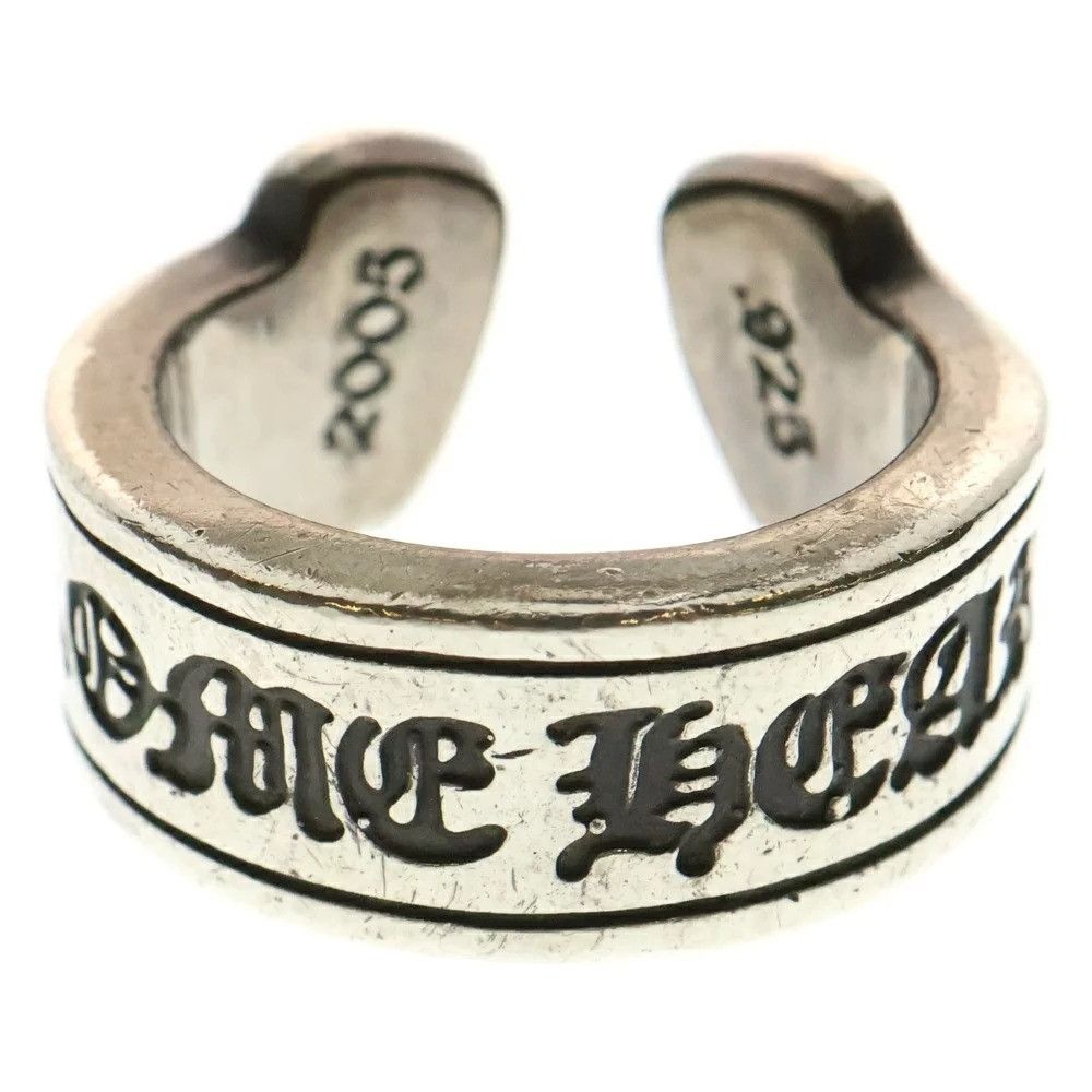 Chrome Hearts 8 CHROME HEARTS LARGE SCROLL LABEL RING silver Size ONE SIZE - 1 Thumbnail