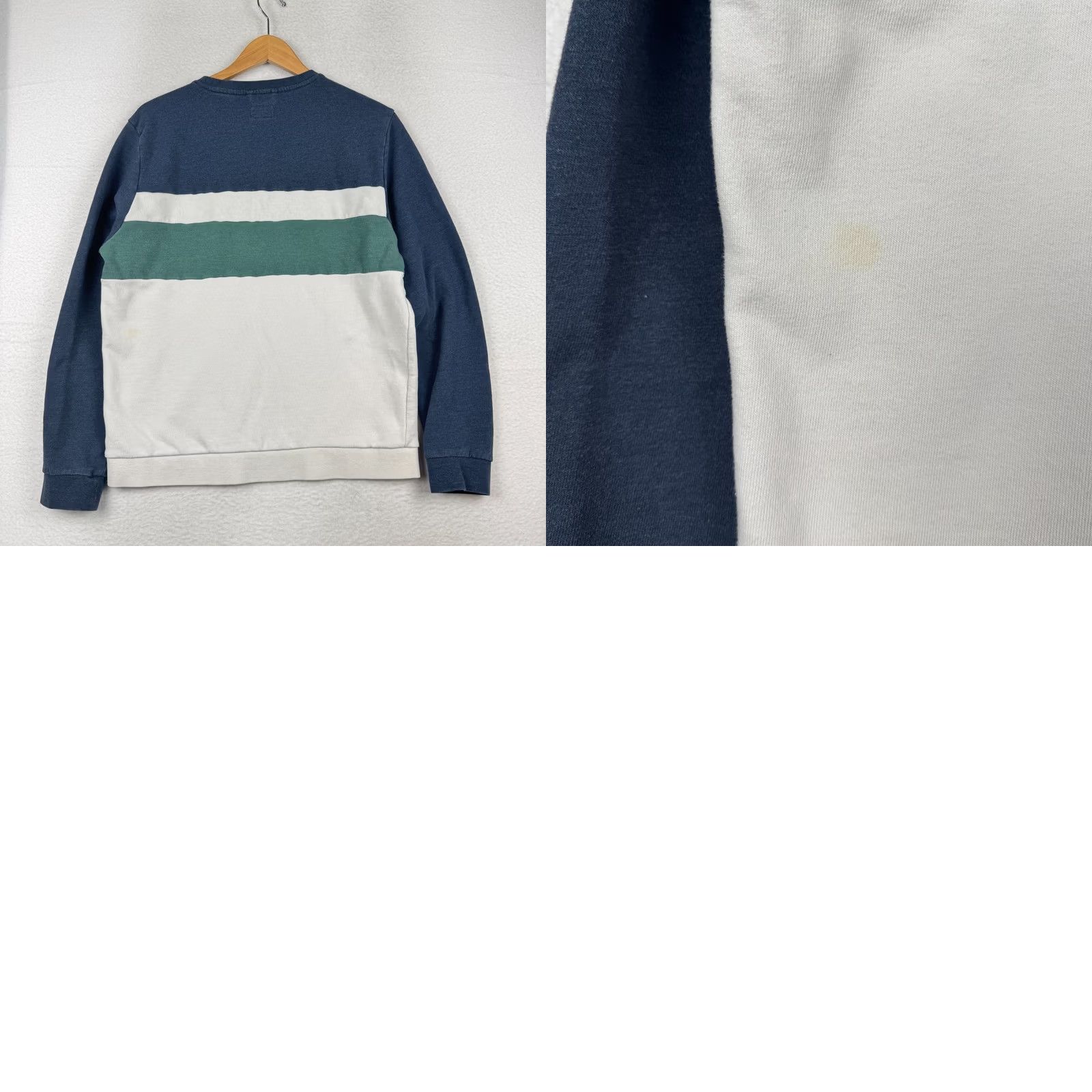 Marine Layer Marine Layer Mens Large Striped Long Sleeve Pullover Crew Neck Sweatshirt Size US L / EU 52-54 / 3 - 8 Thumbnail