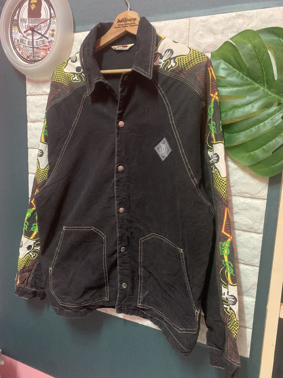 Vintage VINTAGE!! Hot Tuna Black Rock Metal Jacket Size US M / EU 48-50 / 2 - 2 Thumbnail