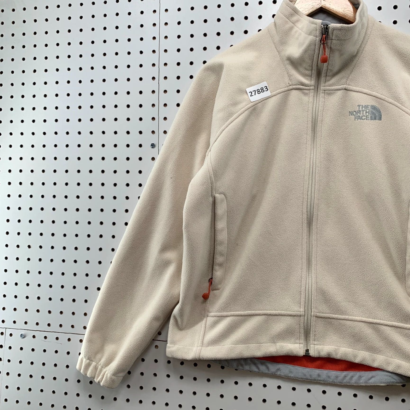 The North Face The North Face Windfall Fleece Jacket Beige Pink Womens Small 20.5X23.5 Size S / US 4 / IT 40 - 3 Thumbnail