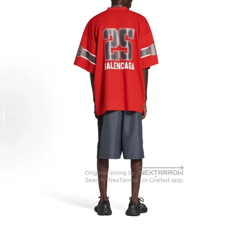 Balenciaga Balenciaga Double Ring Rugby 25 Short Sleeve Size US S / EU 44-46 / 1 - 8 Thumbnail