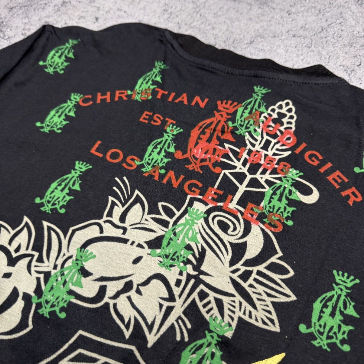 Christian Audigier NEW Christian Audigier Vintage Longsleeve T Shirt Size US XXL / EU 58 / 5 - 8 Thumbnail