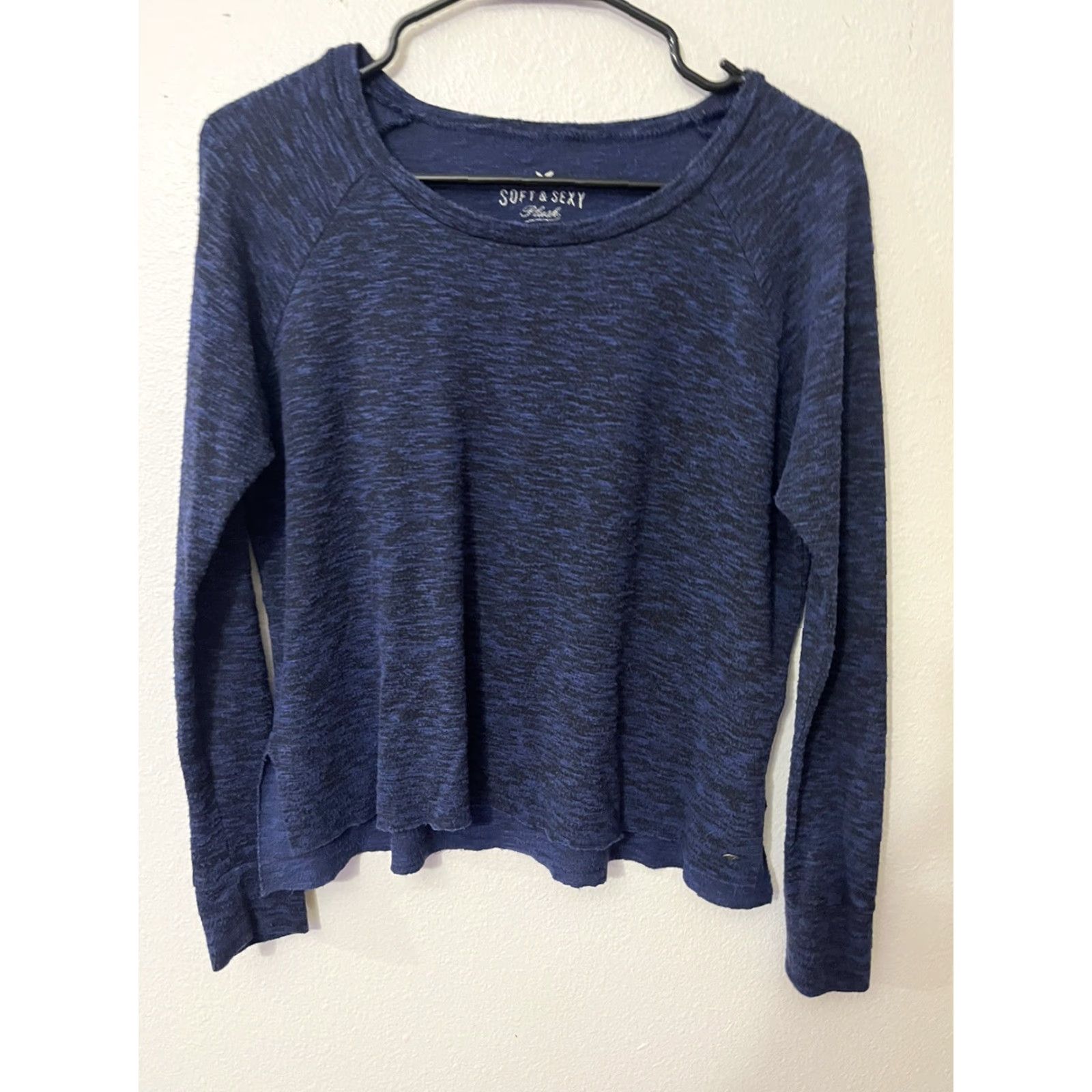 American Eagle Outfitters VINTAGE American Eagle Outfitters Top Long Sleeve Blouse Women XS Navy Blue Pullover 1990s Mens? Size XS / US 0-2 / IT 36-38 - 2 Thumbnail