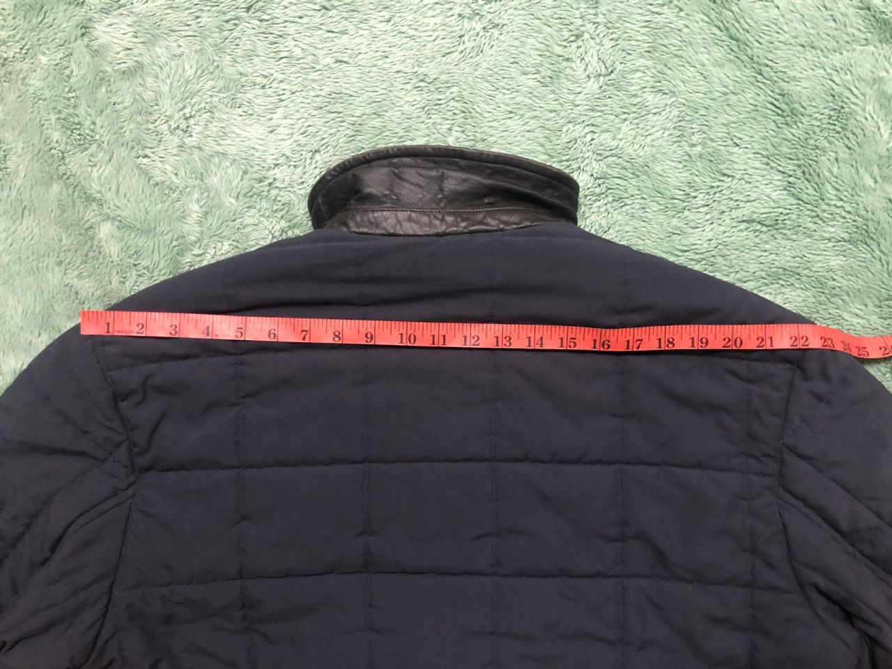 Vintage Vintage Ital Style Quilted Down Coat Jacket Leather Collar Size US XL / EU 56 / 4 - 24 Thumbnail