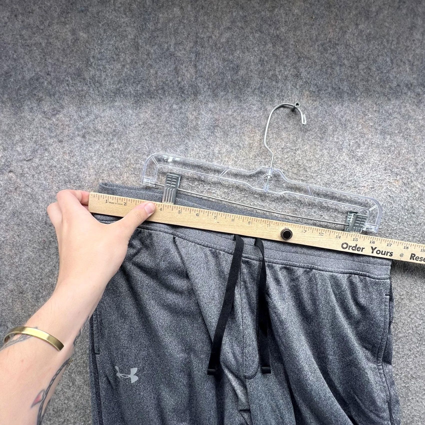 Under Armour Under Armour Jogger Pants Mens XL Gray Knit Elastic Waist Pockets Athletic Size US 36 / EU 52 - 5 Thumbnail