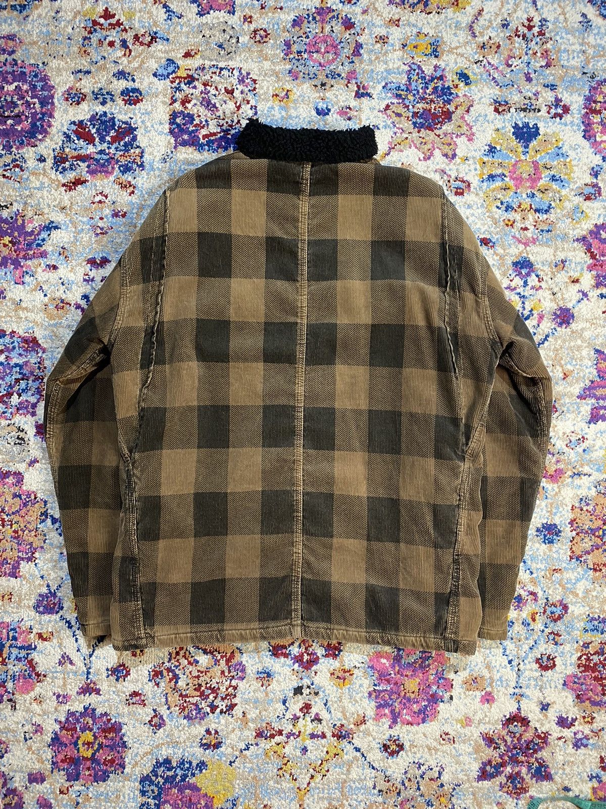 Stussy OG Stussy Double Front Shadow Plaid Sherpa Jacket Size US L / EU 52-54 / 3 - 2 Thumbnail
