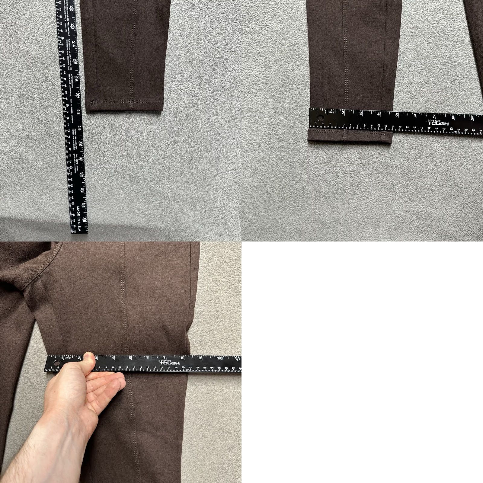 Vintage Style & Co Pants Womens Small Brown Pull On Stretch Skinny Comfort Rayon Career Size 28" / US 6 / IT 42 - 9 Thumbnail