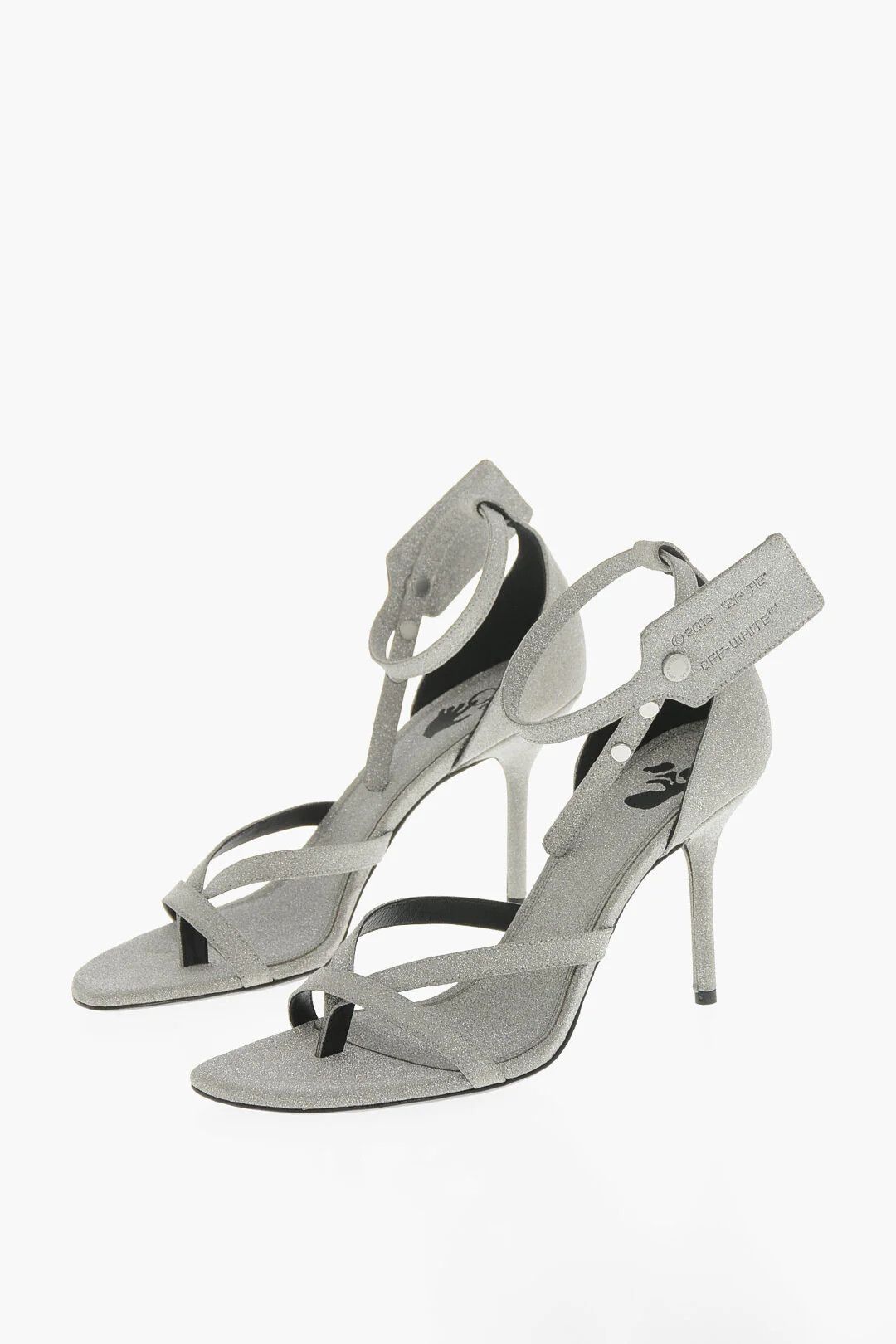 Off-White og1mm0426 Thong Sandals in Silver Size US 7 / IT 37 - 3 Thumbnail
