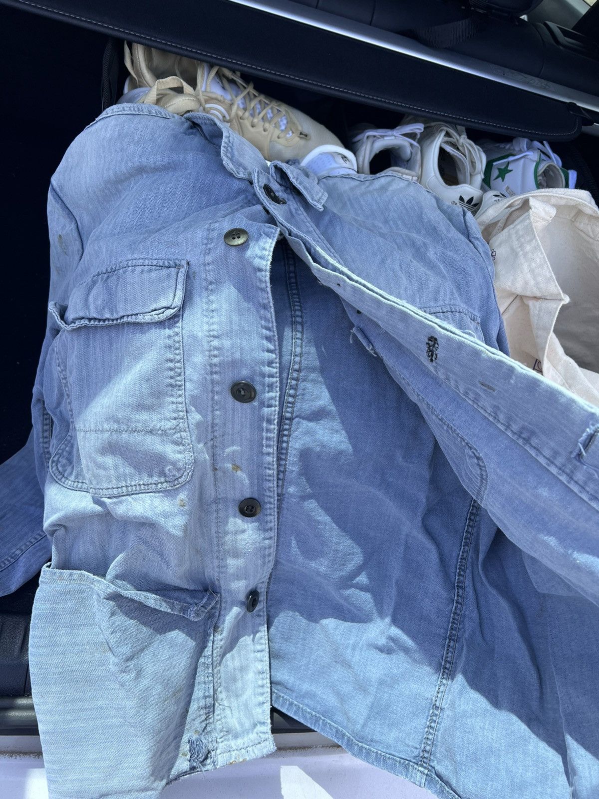 Vintage Vintage HBT French Chore Work Jacket Size US M / EU 48-50 / 2 - 8 Thumbnail