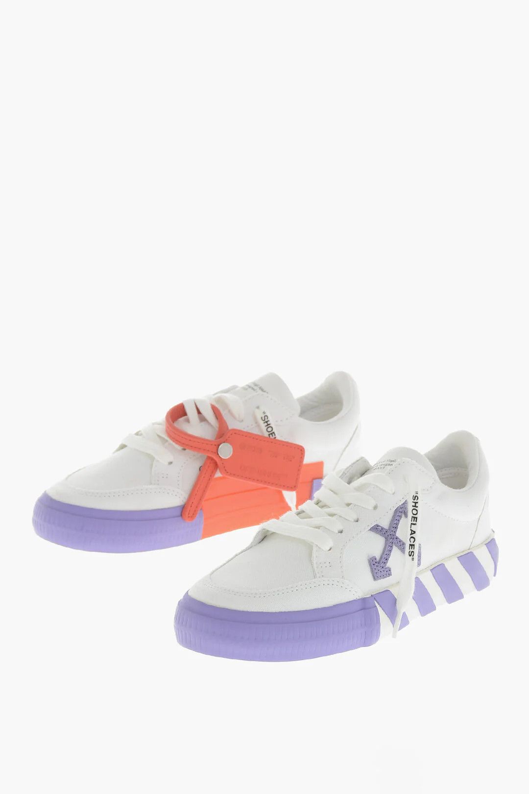 Off-White og1mm0426 Canvas Low-Top Sneakers in White Size US 5 / IT 35 - 3 Thumbnail