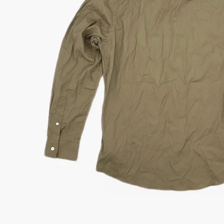 Burberry Burberry Burberry Beige Logo Embroidered Long Sleeve Shirt Size US L / EU 52-54 / 3 - 4 Thumbnail