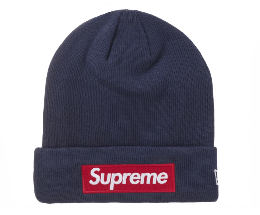 Supreme Supreme New Era Box Logo Beanie Navy size adjustable Size ONE SIZE - 1 Thumbnail