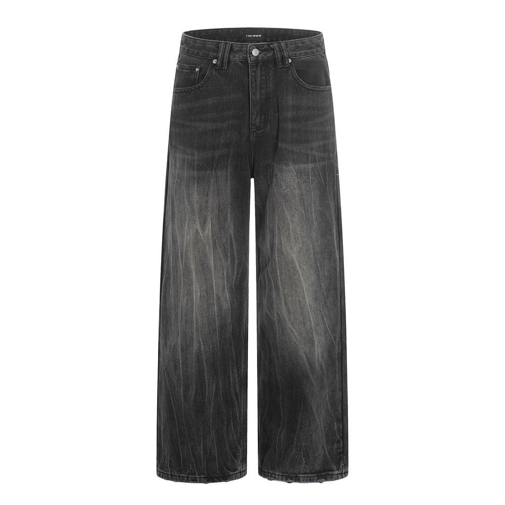 Vintage Punk Washed Wide-Leg Loose Casual Jeans Size US 32 / EU 48 - 1 Thumbnail