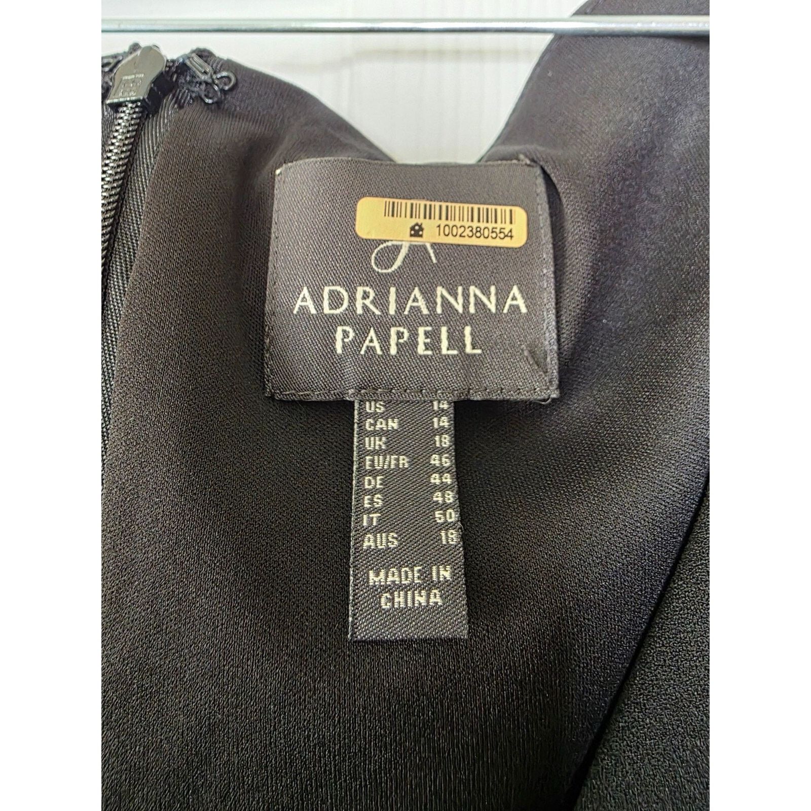 Adrianna Papell ADRIANNA PAPELL Womens Black Gathered Jumpsuit Size 42" / US 20 - 9 Thumbnail
