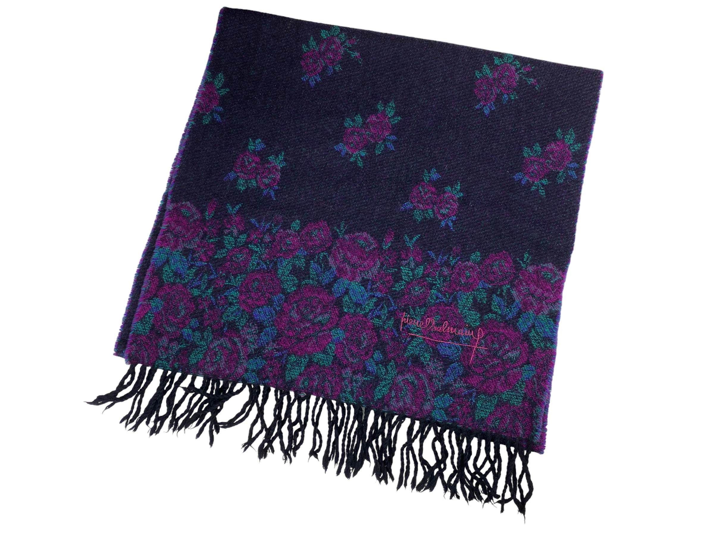 Pierre Balmain × Vintage Pierre Balmain Paris scarf flower Vintage Scarves Size ONE SIZE - 3 Thumbnail