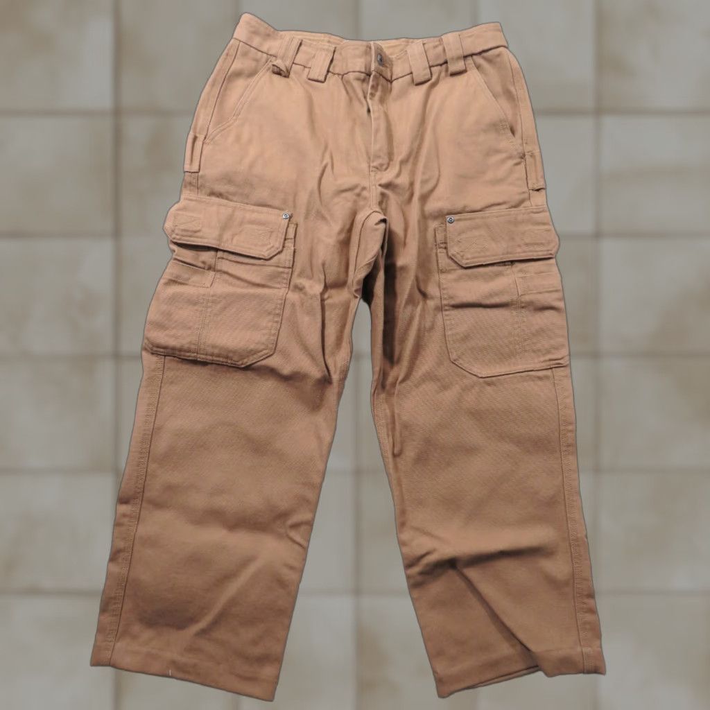 Duluth Trading Company Duluth Trading Co Pants Men 34x26 Brown Cargo Relaxed Fit Workwear Duck Canvas Pants Size US 34 / EU 50 - 1 Thumbnail