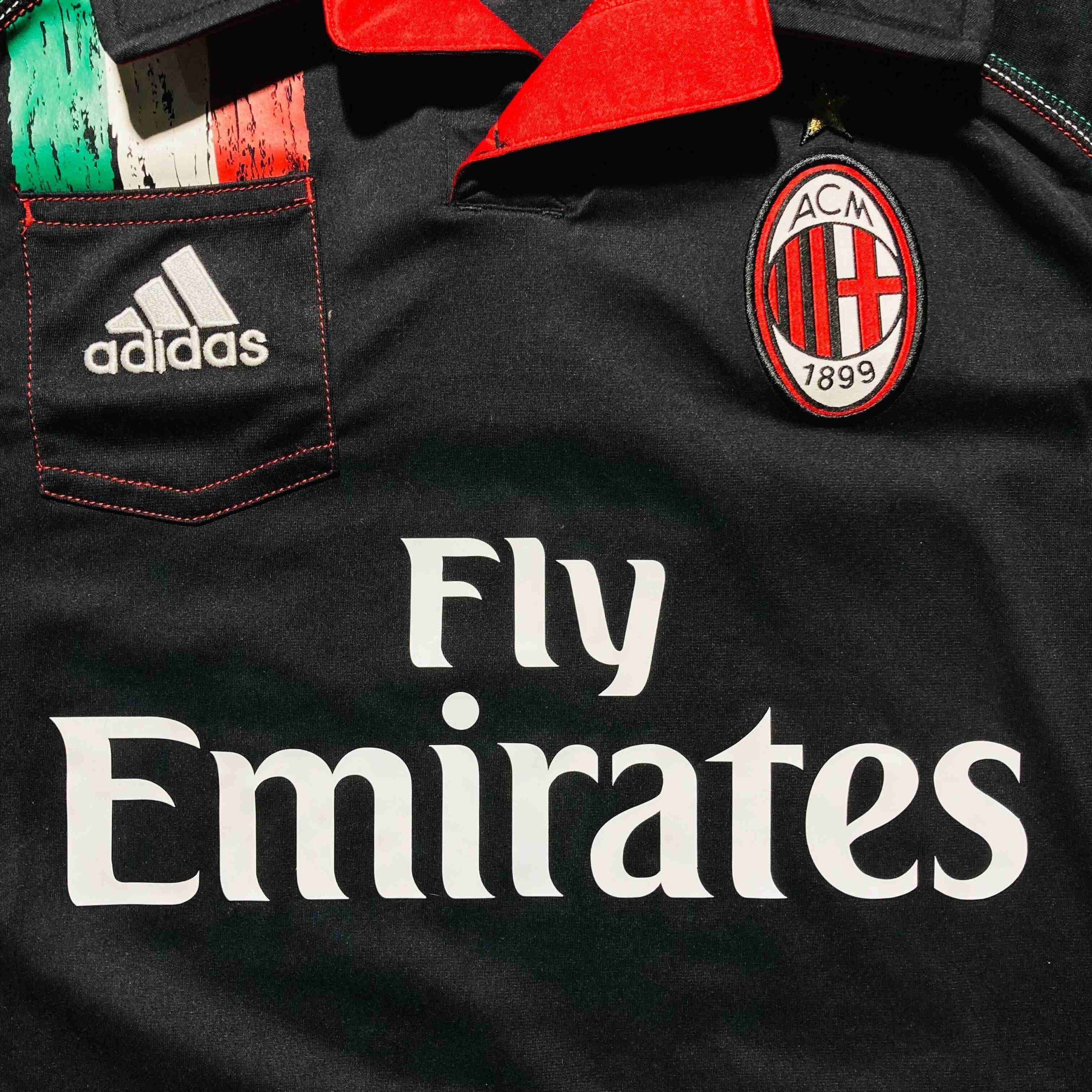 Adidas 2012-13 AC Milan Third Adidas X23707 Size US S / EU 44-46 / 1 - 2 Thumbnail