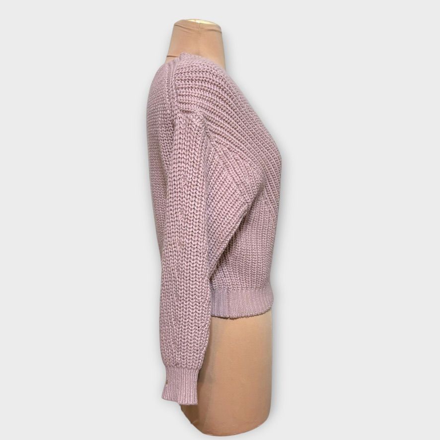 Anthropologie Maeve Anthropologie Ribbed Sweater XXS Blush Mauve Knit Boho Size XXS / US 00 / IT 34 - 5 Thumbnail