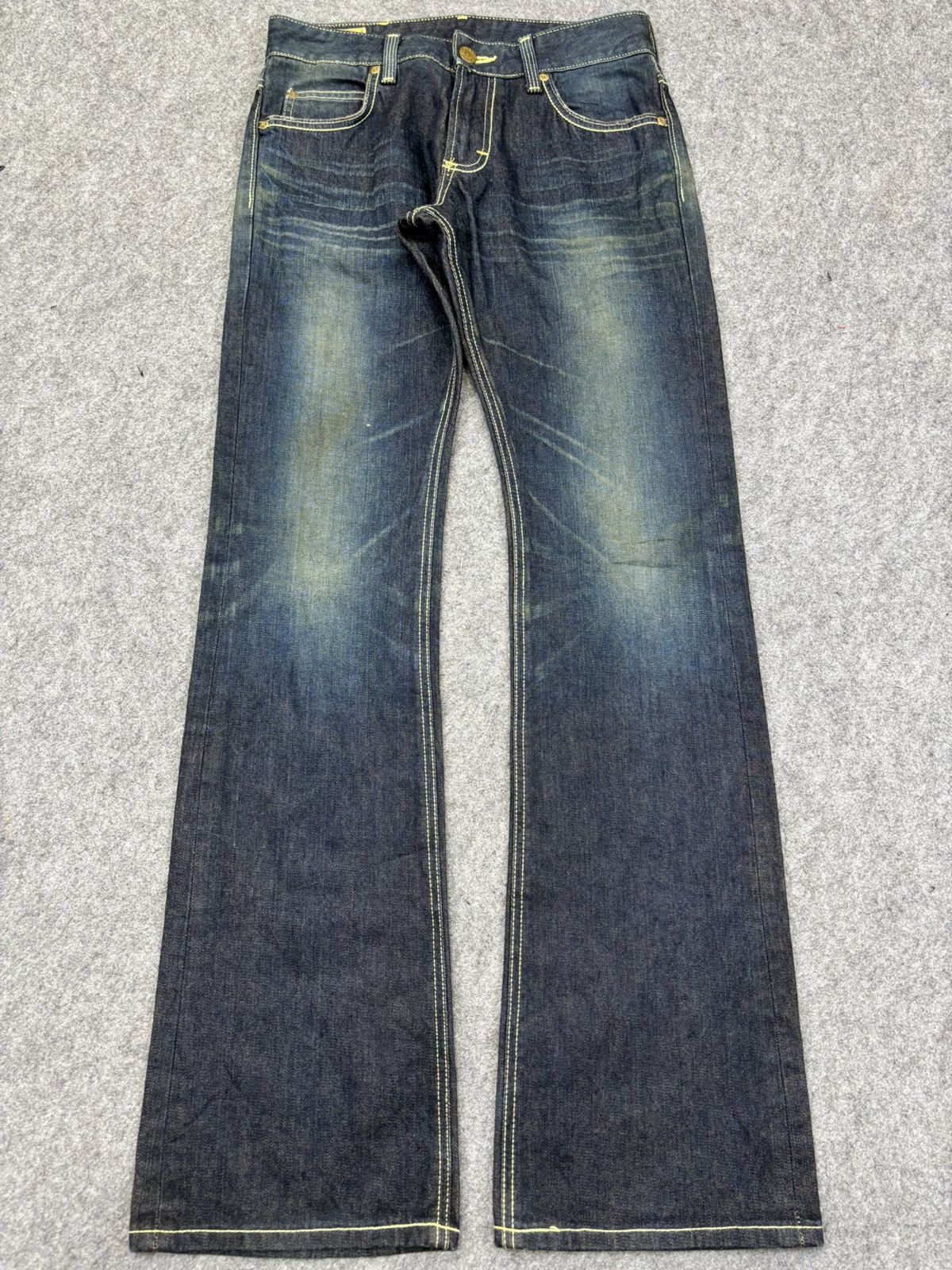 Lee 💥Archival Super Flare💥Lee Crazy Mudwash Flare Denim K5 Size US 29 - 20 Thumbnail