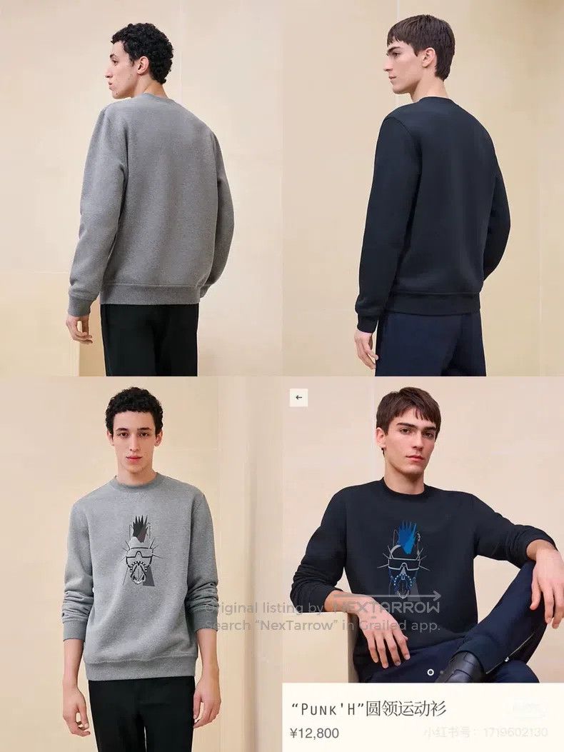 Hermes Hermes Men's Crewneck Sweatshirt Size US L / EU 52-54 / 3 - 3 Thumbnail