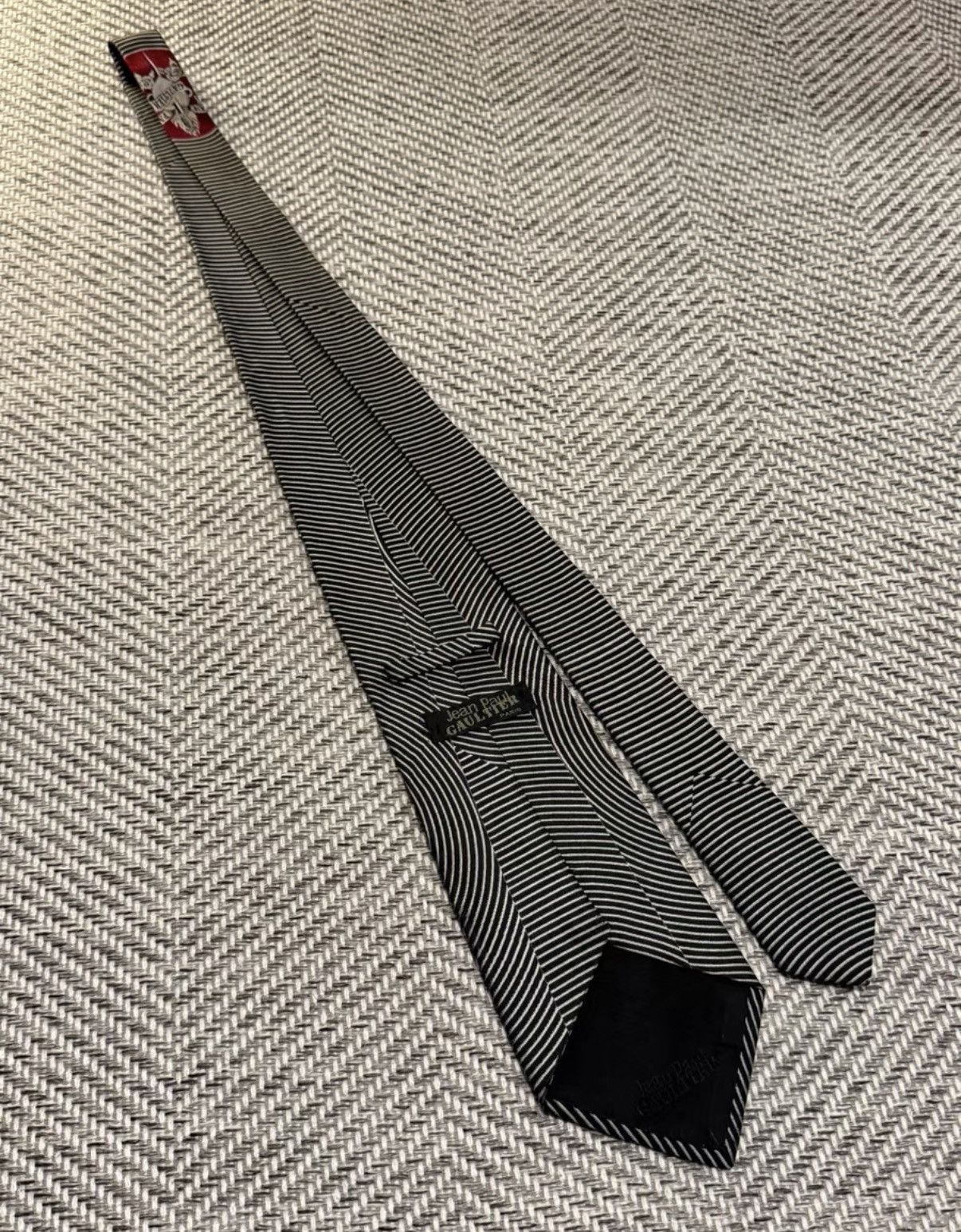 Jean Paul Gaultier Jean Paul Gaultier Sword Embroidery Tie K24 Size ONE SIZE - 5 Thumbnail